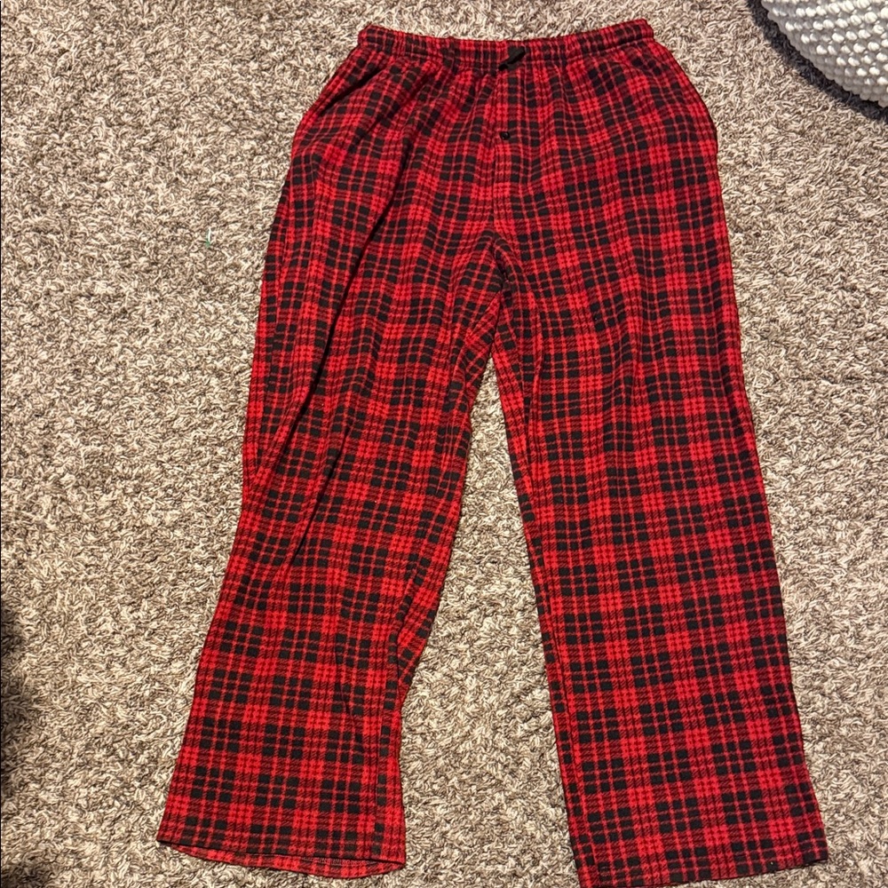 Red and Black Plaid Pajama pants